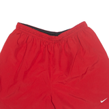 NIKE Mens Sports Shorts Red Relaxed L W30
