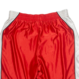 NIKE Mesh Lined Mens Sports Shorts Red Relaxed L W32