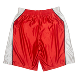 NIKE Mesh Lined Mens Sports Shorts Red Relaxed L W32