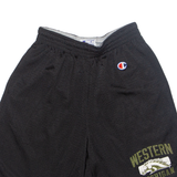 CHAMPION Western Michigan USA Mens Sports Shorts Black Relaxed S W24