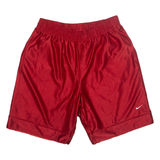 NIKE Mens Sports Shorts Red Relaxed L W32