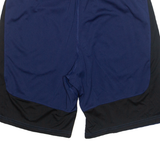NIKE DRI FIT Mens Sports Shorts Blue Relaxed M W28