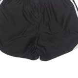 NIKE Womens Sports Shorts Black Relaxed UK 10 W30