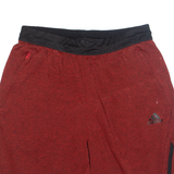 ADIDAS Mens Sports Shorts Red Relaxed S W26