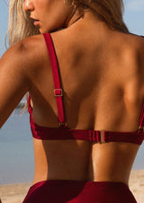Maó Sexy Cavalier Underwire Bikini Top - Bordeaux Shine