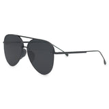 Smaller Megan 2 Jet Black- Tangle Free Aviator Sunglasses