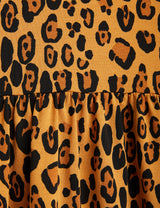 Girls short sleeve dress - Leopard