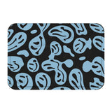 Black Melting Faces Mini Wallet