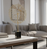 ANYHOUZ Luxury Gold Metal – Tree Figurine Sculpture for Living Room, House Display & Elegant Crafts Ornaments