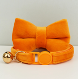 Anypet Large Orange Cat Collar with Safety Buckle, Bell & Durable Adjustable Strap – Stylish Comfortable Pet Accessory for Cats