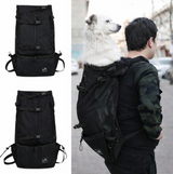 Anypet Medium Black Pet Carrier Backpack with Pockets – Travel & Driving Bag for Medium to Large Dogs