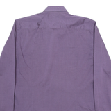 HUGO Slim Fit Mens Shirt Purple Spotted Long Sleeve M