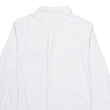 VANS Mens Plain Shirt White Long Sleeve M