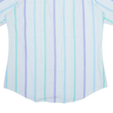 CARMAN Mens Shirt Blue Striped XL