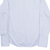 BOSS Mens Plain Shirt Blue Long Sleeve M