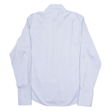 BOSS Mens Plain Shirt Blue Long Sleeve M