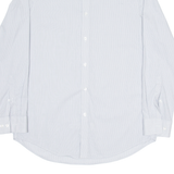 CALVIN KLEIN Slim Fit Mens Shirt White Striped Long Sleeve M