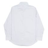CALVIN KLEIN Slim Fit Mens Shirt White Striped Long Sleeve M