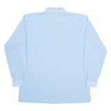 REZZA Mens Shirt Blue Geometric Long Sleeve L