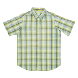 COLUMBIA Mens Shirt Green Check M