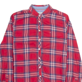 HILFIGER DENIM Womens Shirt Red Check Long Sleeve S