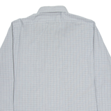 CALVIN KLEIN Slim Fit Mens Shirt Grey Check Long Sleeve L