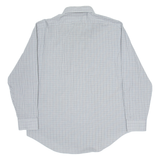 CALVIN KLEIN Slim Fit Mens Shirt Grey Check Long Sleeve L