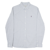 ALL SAINTS Mens Plain Shirt Grey Long Sleeve S
