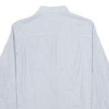 ALL SAINTS Mens Plain Shirt Grey Long Sleeve S