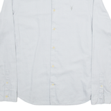 ALL SAINTS Mens Plain Shirt Grey Long Sleeve S
