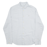 ALL SAINTS Mens Plain Shirt Grey Long Sleeve S