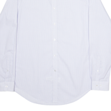 CALVIN KLEIN Slim Fit Mens Shirt Blue Striped Long Sleeve M