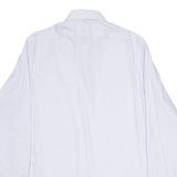 CALVIN KLEIN Slim Fit Mens Shirt Blue Striped Long Sleeve M