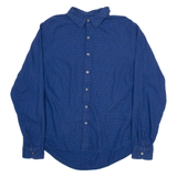 LEVI'S Mens Shirt Blue Check Long Sleeve L