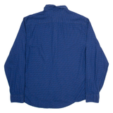LEVI'S Mens Shirt Blue Check Long Sleeve L