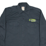 DICKIES Nokian Tyres Mens Worker Shirt Black Long Sleeve M