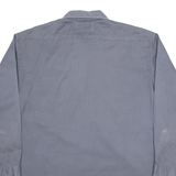 DICKIES Mens Worker Shirt Grey Long Sleeve L