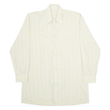 BAOR Mens Shirt Yellow Striped Long Sleeve M