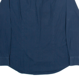 TOMMY HILFIGER Slim Fit Mens Plain Shirt Blue Long Sleeve L