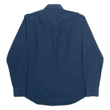 TOMMY HILFIGER Slim Fit Mens Plain Shirt Blue Long Sleeve L