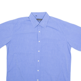 RENATO CAVALLI Mens Plain Shirt Blue XL