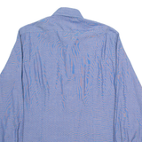 TOMMY HILFIGER Fitted Mens Plain Shirt Blue Long Sleeve M