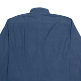 LA MARTINA Mens Plain Shirt Blue Long Sleeve 4XL