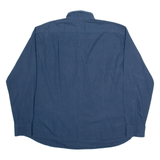 LA MARTINA Mens Plain Shirt Blue Long Sleeve 4XL