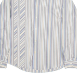 BOSS Mens Shirt Beige Striped Long Sleeve L