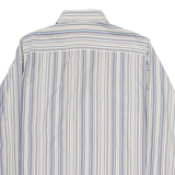 BOSS Mens Shirt Beige Striped Long Sleeve L
