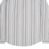 BOSS Mens Shirt Beige Striped Long Sleeve L