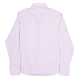 HUGO Mens Plain Shirt Purple Long Sleeve M
