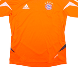 ADIDAS ORIGINALS FC Bayern Munich Mens Football Shirt Jersey Orange Crew Neck M