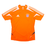 ADIDAS ORIGINALS FC Bayern Munich Mens Football Shirt Jersey Orange Crew Neck M